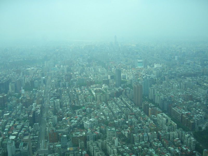 台北１０１の展望台からの眺め