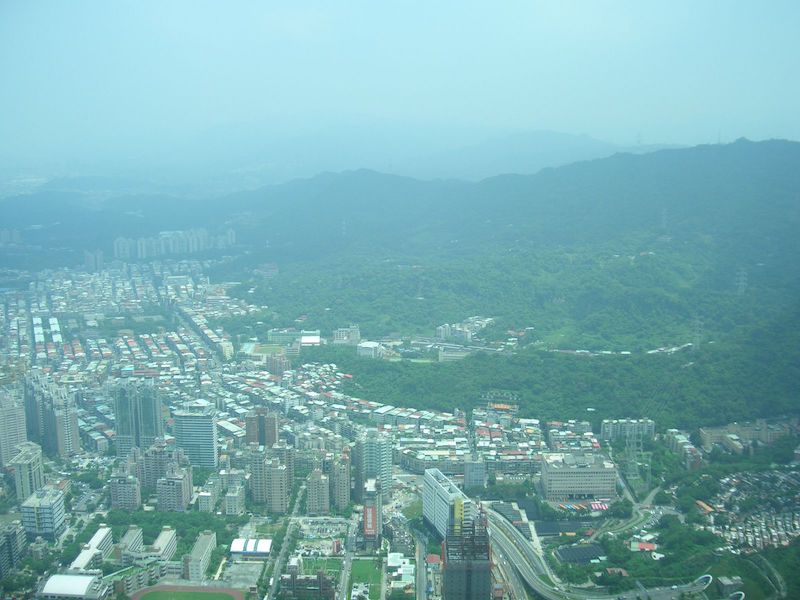 台北１０１の展望台からの眺め